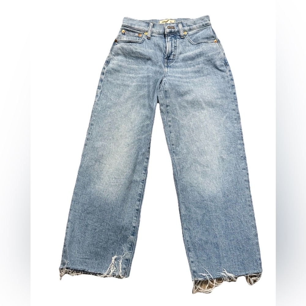 Madewell The Perfect Vintage Wide-Leg Crop Jeans size 23P